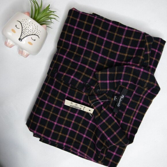 Madewell Flannel Westlake Shirt in Stoppard Plaid, NWT - Picture 16 of 16